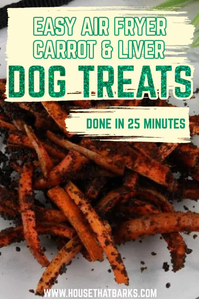Air Fryer Carrot Liver Dog Treats