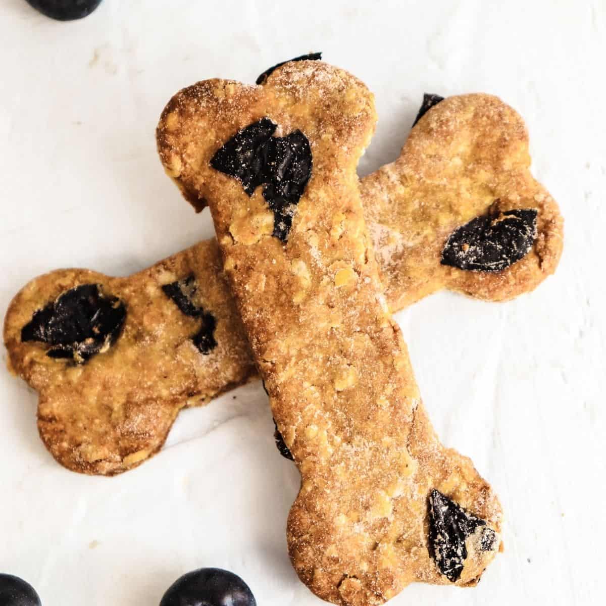 Blueberry Peanut Butter Dog Treats