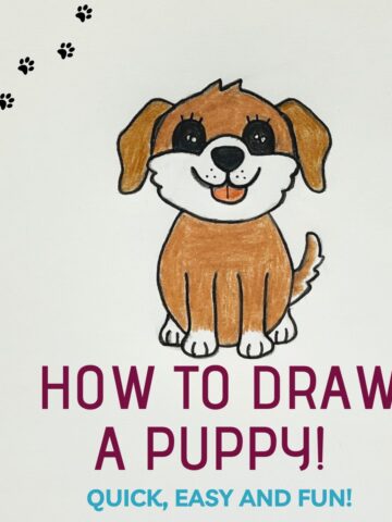 how to draw a puppy cover