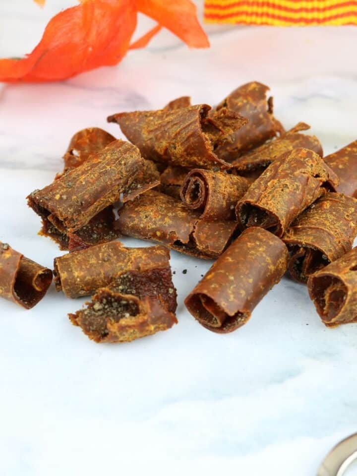 Pumpkin Leather Dog Treats