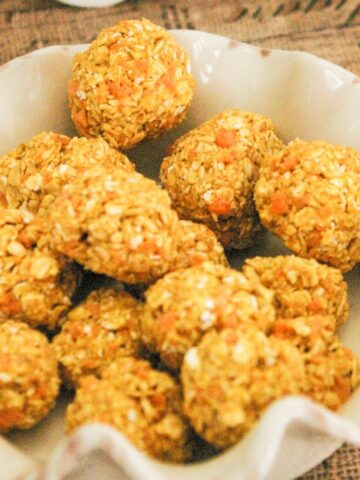 No Bake Carrot and Cheese Homemade Meatballs for Dogs