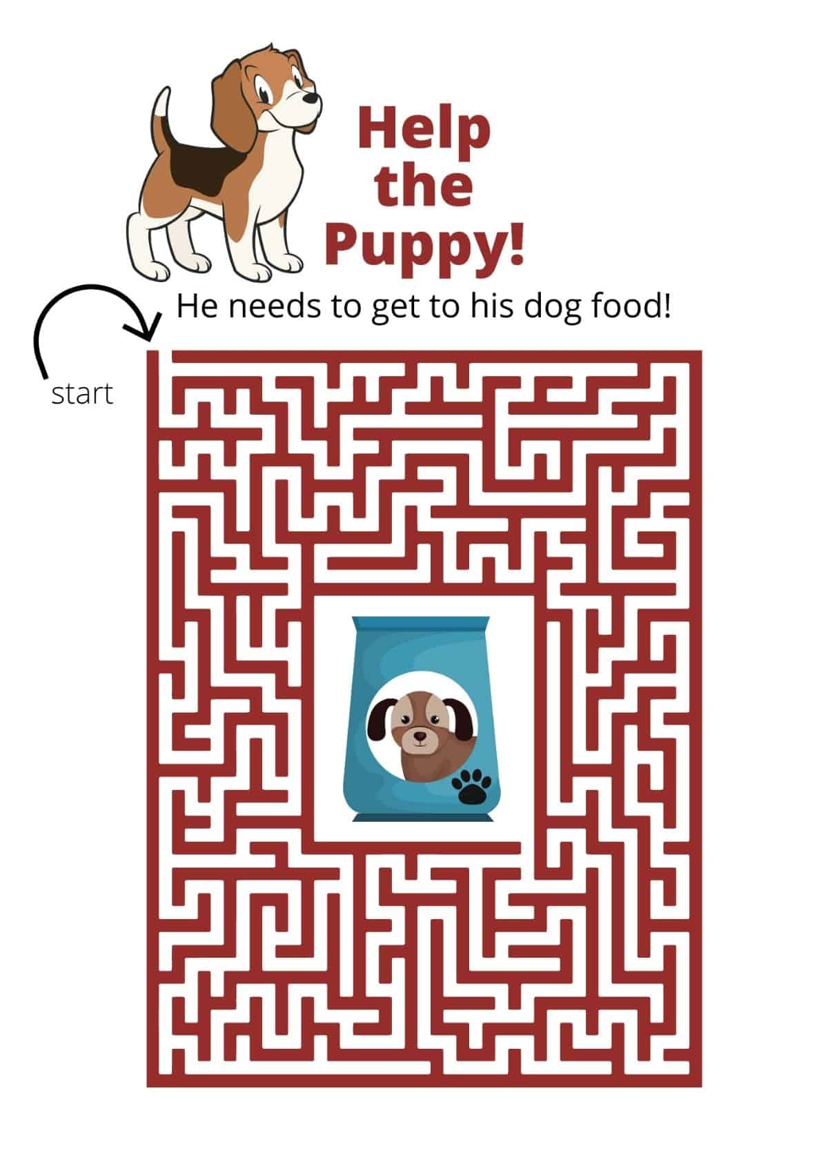 puppy maze