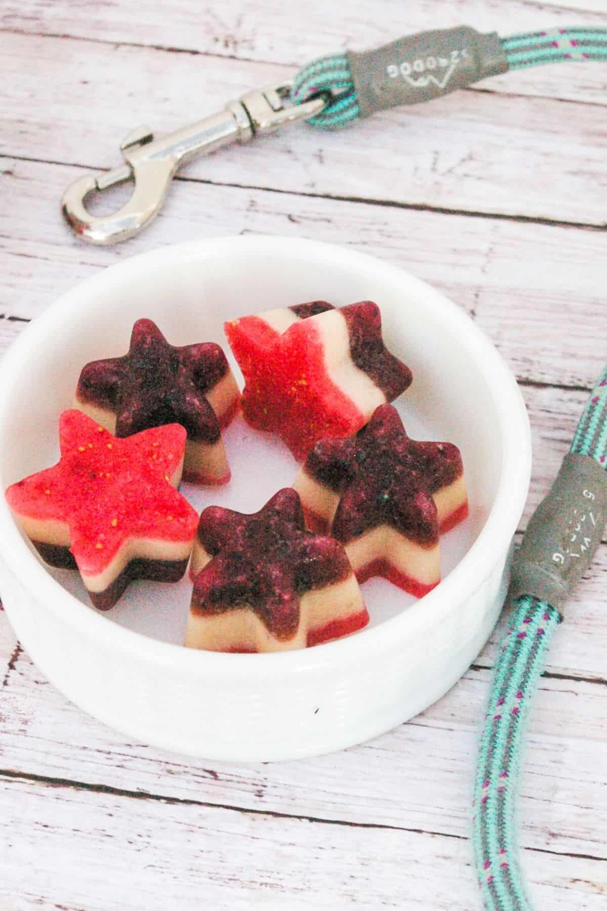 Red, White and Blue Frozen Dog Treats